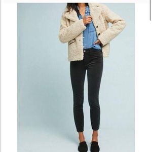 Pilcro corduroy high rise ankle skinny Sz 25